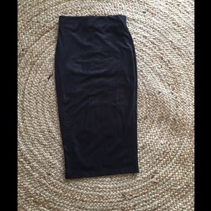 Suede Bodycon Skirt
